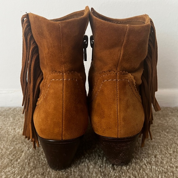 Sam Edelman Louie Fringe Ankle Booties - Picture 5 of 11
